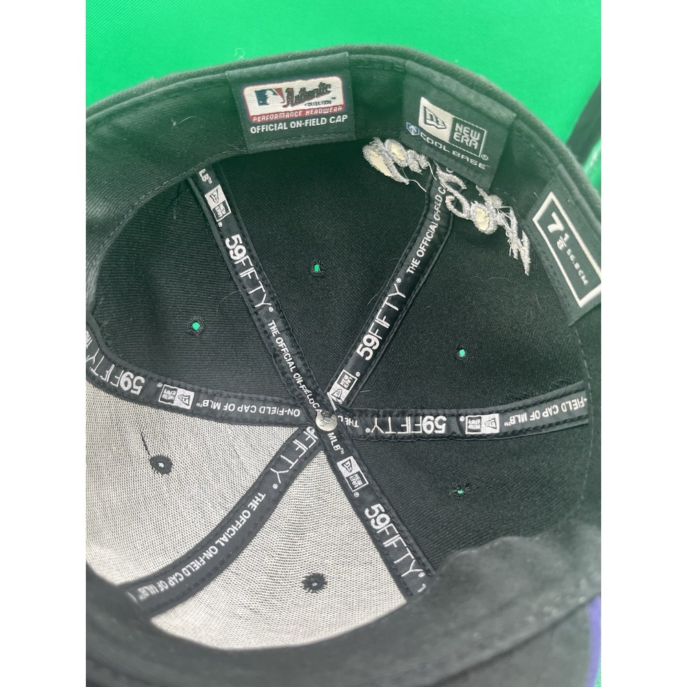 Colorado Rockies hat Jeremiah 29:11 New Era cool base 7 1/8 Black and Purple. - Picture 3 of 5